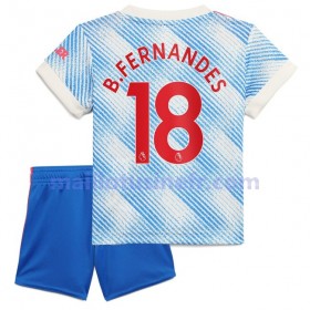 Maillot de Foot Manchester United Bruno Fernandes 18 Extérieur 2021-22 - Enfant